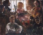 Lovis Corinth The Family of the Painter Fritz Rumpf oil painting reproduction